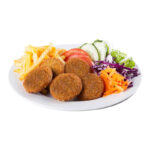 Falafel Teller (vegan, 12 Stück)